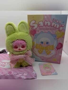 Sanmi Rabbit Sweet Bud Rabbit Series Plush Doll Confirmed Matcha Rabbit Pendant